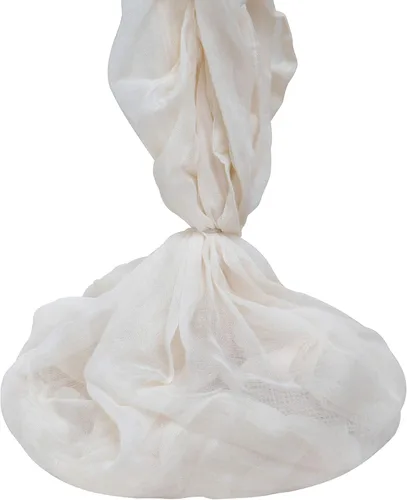 Estopilla orgánica para colar, 100% natural, sin blanquear, fina estopilla – perfecta para hacer queso, paneer, idly – muselina de grado