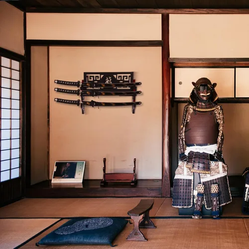 Miniatura 4 de Barydat Soporte de pared para katana, soporte para espada samurái, soporte para colgar espada japonesa Wakizashi, colección de pasatiempos