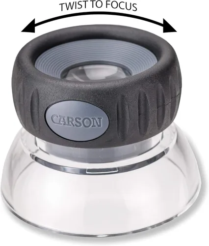 Miniatura 2 de Carson LumiLoupe Plus Lupa de lupa de soporte enfocable de potencia 10.5x (LO-10)