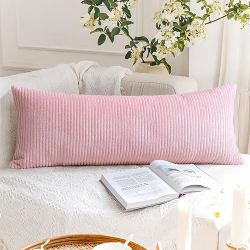 Miniatura 134 de Artscope Fundas de Almohada de Pana a Rayas Acogedoras Súper Suaves Decorativas Cuadradas Fundas de Cojín para Sofá Sillón Dormitorio Decoración