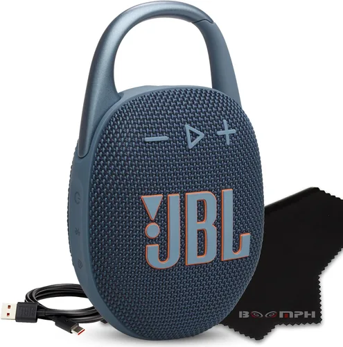 Miniatura 12 de JBL Altavoz Bluetooth portátil Clip 5, IP67 impermeable y a prueba de polvo, batería de larga duración, color rojo, solución integral de tela