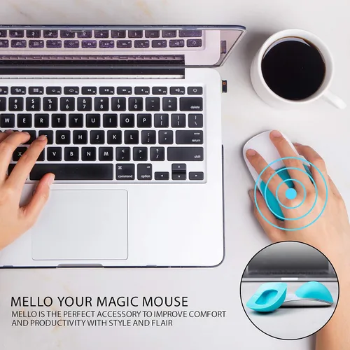 Miniatura 4 de Mello - Cojín de silicona compatible con Apple Magic Mouse 1 y 2 (azul arándano)