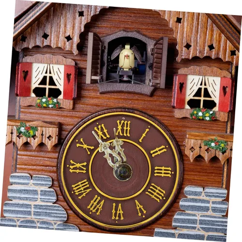 Miniatura 6 de Uonlytech Modern Cuckoo Clock with Artistic Roman Dial Design Easy to Install Wall Clock for Bedroom Living Office with Reliable Timekeeping and