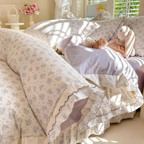 Miniatura 8 de VM VOUGEMARKET Polka Dots Duvet Cover Set Queen Double Layer Cotton Bedding Set,Green Duvet Cover with Zipper Closure,Lightweight