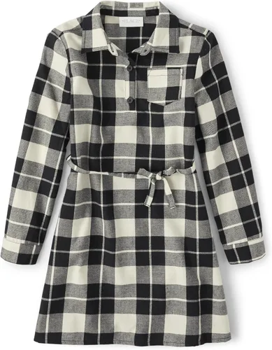 The Children's Place Vestido casual de manga larga para niñas grandes