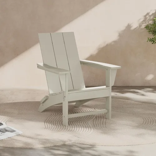 Miniatura 22 de Costaelm Sillas para hoguera, silla al aire libre HDPE silla Adirondack, moderna silla de porche de patio, porche delantero patio trasero, sillas