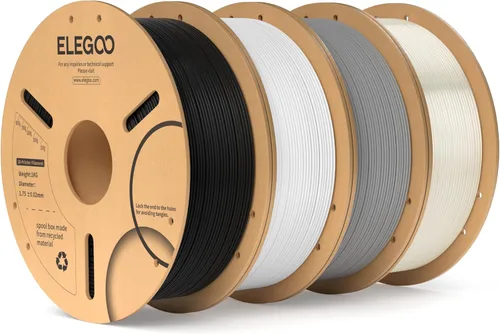 Miniatura 68 de ELEGOO Filamento PLA 1.75mm Azul Oscuro & Rojo 2KG, Filamento para Impresora 3D con Precisión Dimensional +/- 0.02mm, Paquete de 2 Carretes de 1kg