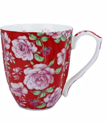 Miniatura 15 de Tazas de café de porcelana de hueso de 14 onzas para mujer, taza de café floral, tazas de té, tazas de café novedosas, regalo para mujeres, madres