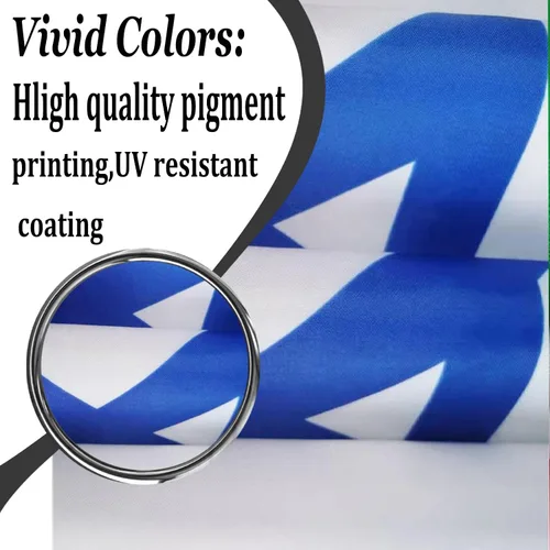 Miniatura 6 de Bandera israelí de 3 x 5 pulgadas, bandera israelí de doble cara para exteriores, resistente, material de poliéster de 3 capas con 2 ojales