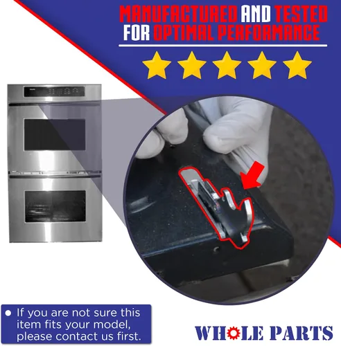 Miniatura 3 de Kit mejorado de bisagras para puerta de horno Whole Parts (2 bisagras), número de pieza 00487746 - Compatible con hornos Thermador y Bosch