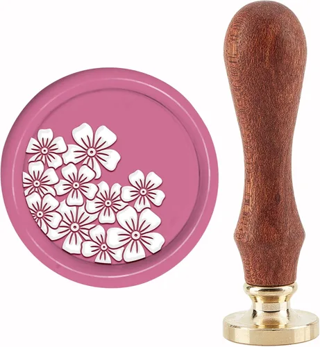 Miniatura 14 de CRASPIRE Sello de cera de pata de gato, sello de cera de sellado de 1.181 in, retro, vintage, extraíble, latón con mango de madera, para 1.181