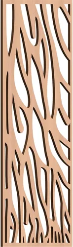 Miniatura 9 de 9 3/8"W x 24 3/8"H x 1/4"T Bristol Decorativos Paneles de Pared de Madera Calado, Cereza