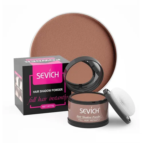 Miniatura 55 de Sevich - Sombra instantánea en polvo para línea capilar de cobertura rápida, corrector rápido de raíz de canas finas, cejas y barba, resistente al