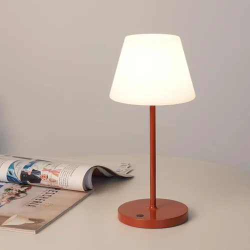 Miniatura 11 de WEILAILUX Lámpara de mesa para exteriores operada por batería, impermeable, lámpara de mesa inalámbrica recargable de 4000mAh, lámpara de escritorio