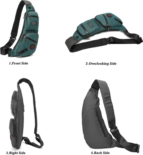 Miniatura 25 de Nicgid Sling Bag - Mochila bandolera para hombre), LYSB01NH075BJ-SPRTSEQIP