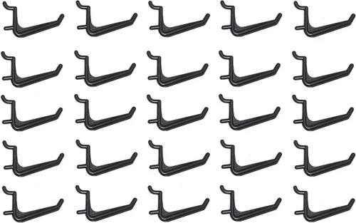 Miniatura 8 de JSP Manufacturing Ganchos para tablero perforado gigante, herramientas de garaje, martillo de almacenamiento de herramientas de aire, joyería