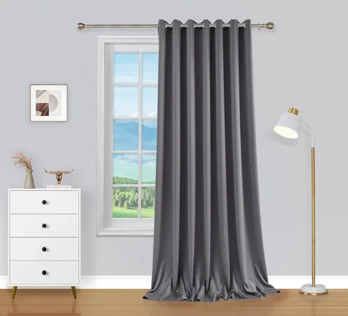 Miniatura 107 de PI Cortinas opacas para dormitorio, tratamiento de ventana con aislamiento térmico de anillo superior, cortinas oscurecedoras de habitación