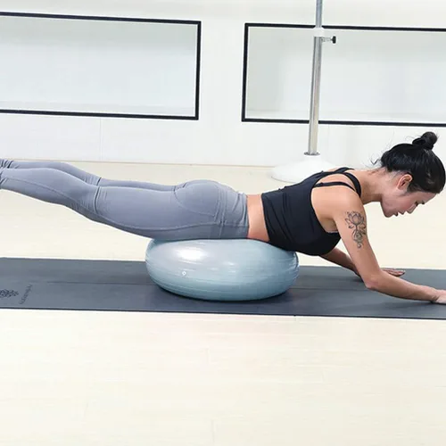 Miniatura 4 de Keenso Pelota de ejercicio con dona de yoga, entrenamiento de núcleo, pelota de estabilidad, pelota de ejercicio para yoga, pilates, entrenamiento