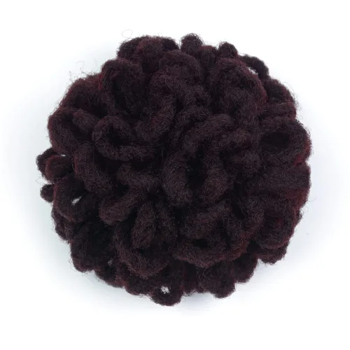 Miniatura 10 de Yinmei Baibian Loc Cola de Caballo con Cordón Moño de Pétalos Moños de Rastas Afro Rojas Cola de Caballo Rizado Hinchado Trenza Colas de Caballo