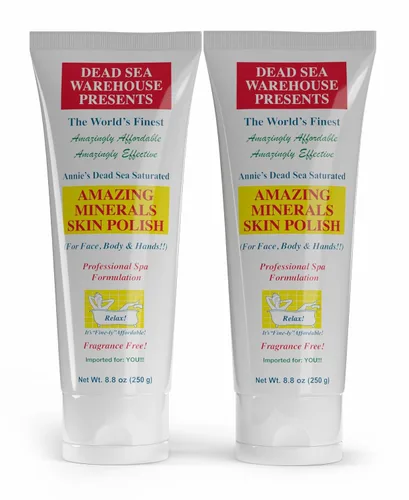 Miniatura 7 de Dead Sea Warehouse - Exfoliante de sal del Mar Muerto para la piel - Para cara, codos ásperos y rodillas - Piel suave y sedosa, sin fragancia