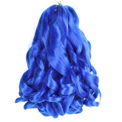Miniatura 70 de Cabello rizado francés para trenzar de 12 pulgadas, 8 paquetes de cabello rizado preestirado para trenzas de caja, rizos franceses, trenzas