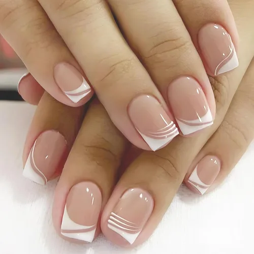 Miniatura 15 de Uñas postizas cuadradas cortas a presión, diseño de ojo de gato rojo, uñas postizas cortas con pegamento brillante, uñas postizas acrílicas