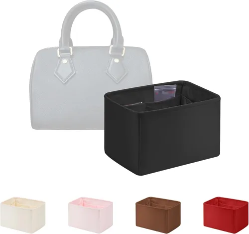 Miniatura 18 de Organizador de bolso para bolsa de lujo, tela de satén ligera y suave con bolsillos, ideal para viajes, compras y uso diario, opciones multicolor
