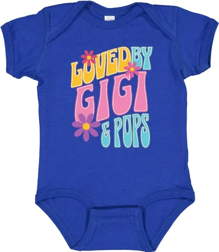 Miniatura 6 de inktastic Gigi and Pops Love Me - Body de bebé para nieta