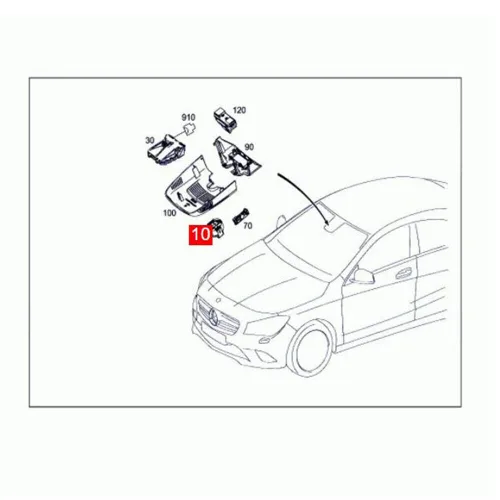 Miniatura 5 de Sensor de lluvia y luz A2469012504 para Mercedes Benz ML W166 GL X166 2012-2016, GLA C117 X156 2014-2018, W246 2013-2018
