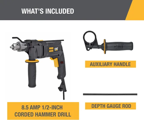 Miniatura 8 de Cat erpillar Cat DX161U - Taladro martillo con cable de 1/2" 8.5-AMP
