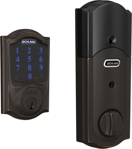 Miniatura 12 de Schlage Connect BE469ZP CEN 716 - Cerradura de seguridad inteligente con alarma incorporada, moldura Century en bronce envejecido