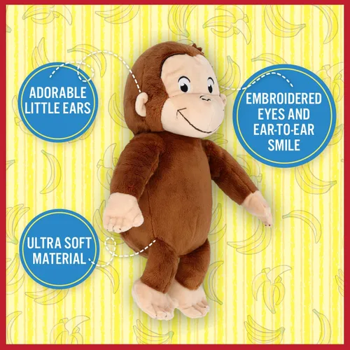 Miniatura 3 de Kids Preferred Curious George Monkey Animales de Peluche Juguetes de Peluche Suaves Más Tiernos Regalos de Peluche Abrazables para Bebés y Niños