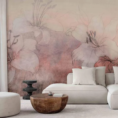 Miniatura 2 de artgeist Mural de pared Flores Florales 79x55 in - Papel pintado no tejido de forro polar Decoración de pared Impresión fotográfica Imagen Diseño