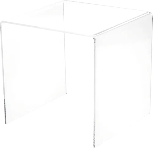 Miniatura 5 de Plymor Elevador cuadrado de acrílico transparente, 5 pulgadas de alto x 5 pulgadas de ancho x 5 pulgadas de profundidad (1/8 pulgadas de grosor)