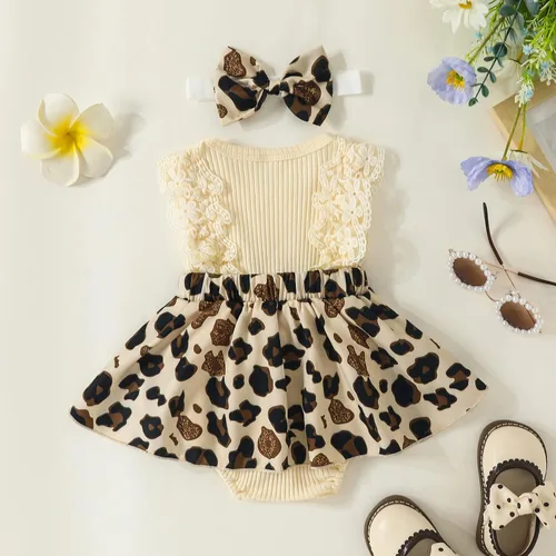 Miniatura 87 de Mubineo Ropa de verano para bebé niña, sin mangas, encaje floral, vestido de mameluco para recién nacido