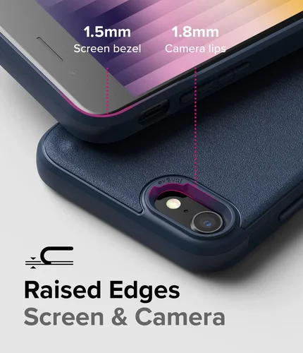 Miniatura 4 de Ringke Onyx - Funda protectora compatible con iPhone SE 5G (3ª generación, 2022), resistente, duradera, a prueba de golpes, de poliuretano marino
