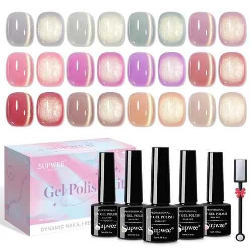 Miniatura 13 de Juego de esmaltes de uñas de 12 colores, secado rápido, esmalte de uñas natural natural rosa nude sin gel, esmalte de uñas de secado rápido