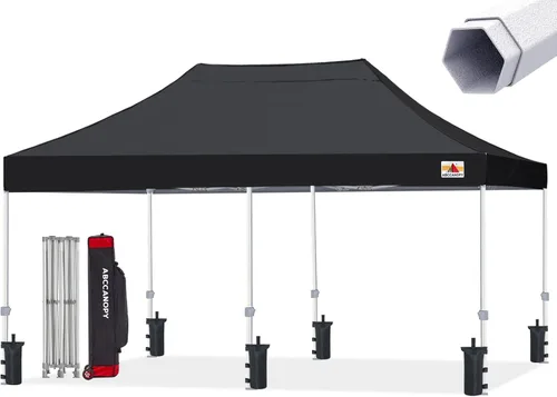 Miniatura 47 de ABCCANOPY Tienda de campaña con toldo emergente comercial 10x10 Serie Premium, Beige
