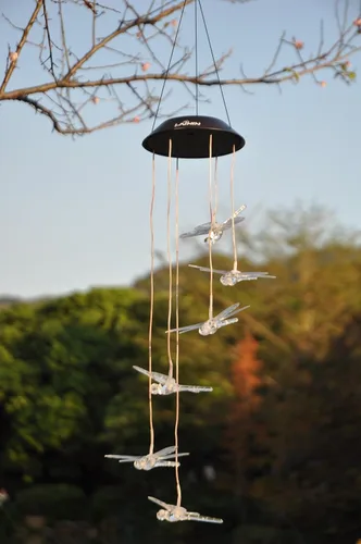 Miniatura 6 de Móvil de libélula solar LED que cambia