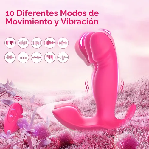 Miniatura 3 de Vibradores de punto G portátil, juguetes sexuales para adultos para mujeres u hombres, mini vibrador de control remoto con aplicación con 10 modos