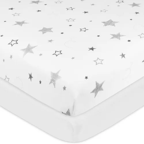 Miniatura 12 de American Baby Company Sábana bajera ajustable para cuna/moisés 100% algodón natural de 36" x 18" - Sábana suave, transpirable e hipoalergénica, Crema