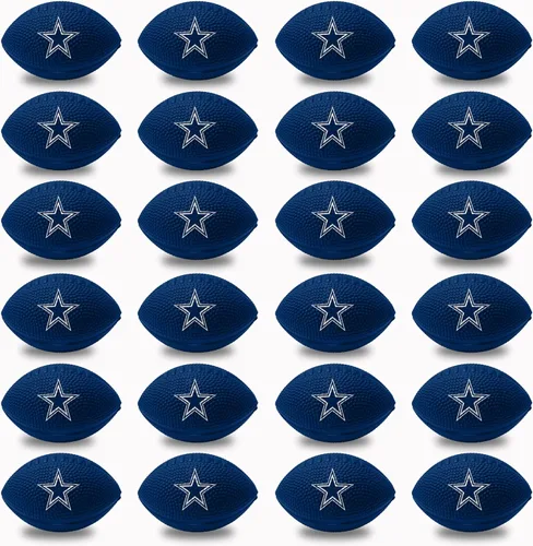 Miniatura 12 de Franklin Sports NFL - Pelotas antiestrés de equipo, paquete de 24 unidades de fútbol a granel, bolas antiestrés esponjosas para adultos y niños