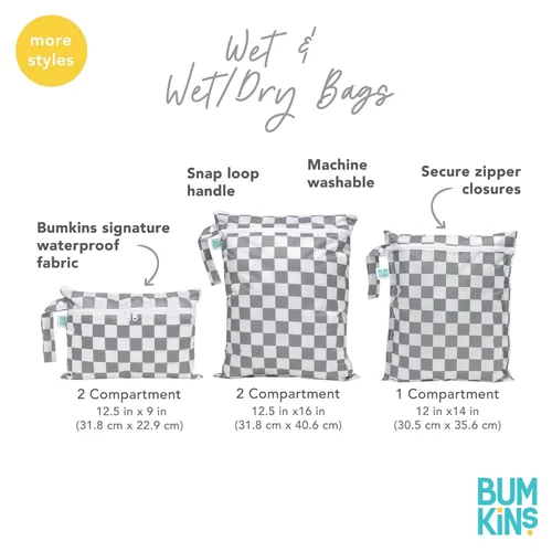 Miniatura 5 de Bumkins - Bolsa impermeable reutilizable con cremallera E5 Blue Tropic