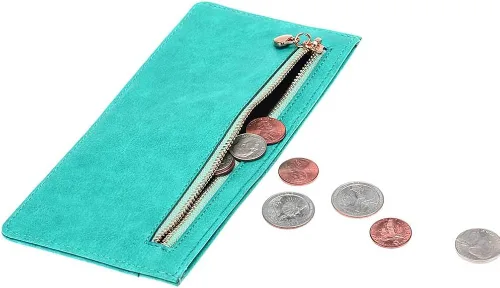 Miniatura 3 de XEYOU Women's Credit Card Wallet Slim Long Zipper Pocket Purse for Coin, Receipt Multi-function Card Wallet for Ladies