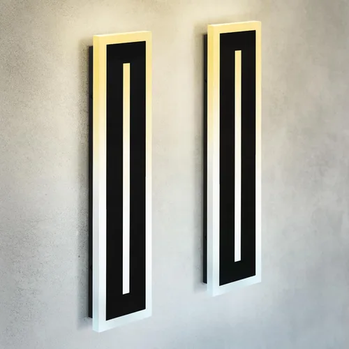 Miniatura 35 de ASD Lámpara LED de montaje en pared de 18 pulgadas de largo, aplique lineal para exteriores e interiores 3CCT, regulable, impermeable