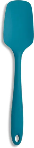 Miniatura 14 de Mrs. Anderson's Baking Espátula delgada de silicona, flexible y antiadherente, diseño de una sola pieza, rojo, para mezclar, plegar, raspar, hornear