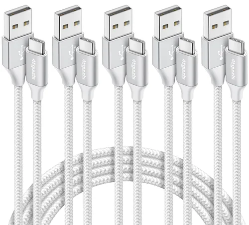 Miniatura 10 de etguuds Paquete de 5 cables USB A a USB C (3/3/6/6/10 pies), cable de carga rápida tipo C para iPhone 17 16 15 Pro Max Plus Air, Samsung Galaxy S25