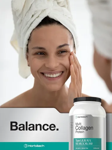 Miniatura 7 de Horbaach Multi Collagen Protein Powder 32 oz Tipos I, II, III, IV, V, VII, VIII, X, XII y XXII Péptidos de colágeno alimentados con pasto Apto