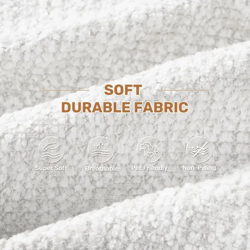 Miniatura 5 de Sofá modular modular de 114 pulgadas para sala de estar, moderno sofá modular con diván, sofá seccional en forma de L, no requiere montaje, beige