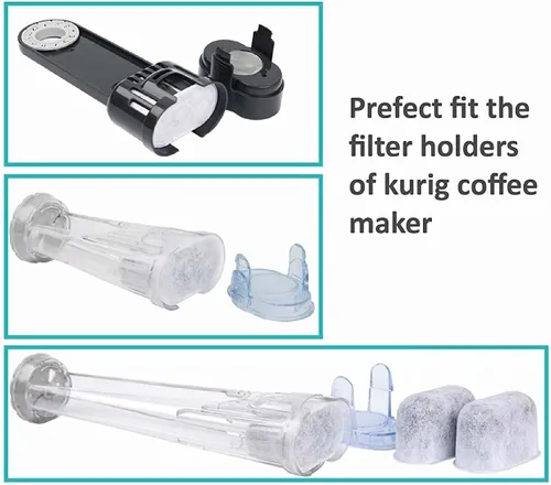 Miniatura 4 de Paquete de 12 filtros de café compatibles con filtros de café Keurig para cafeteras Keurig 2.0 y más antiguas